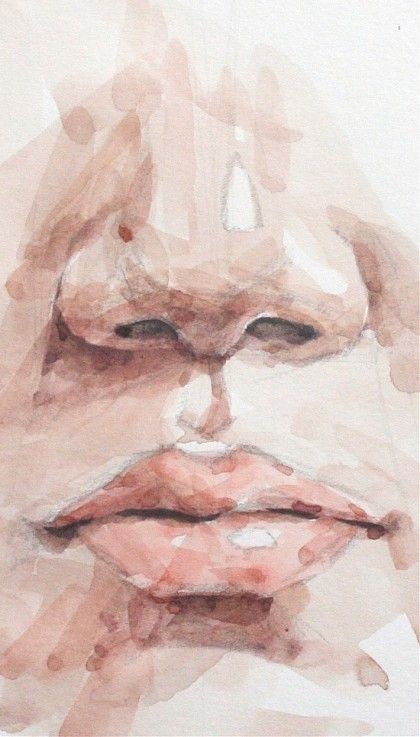 Ink Portrait, Watercolor Art Face, Watercolor Face, Watercolor Portrait Painting, Simple Sketch, 얼굴 드로잉, Portraiture Painting, Portrait Sketch, Watercolour Inspiration