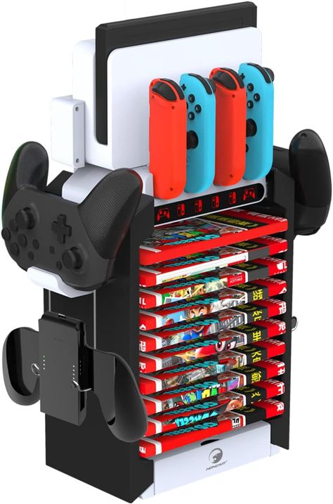 All-In-One Nintendo Switch Organizer Nintendo Switch Dock, 2023 Birthday, Controller Holder, Portable Tv, Organization Station, Ps5 Games, Tv Storage, Charger Station, Multifunctional Storage