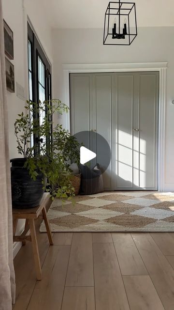 Modernize Bifold Doors, Modern Bifold Doors, Diy Bifold Doors, Bifold Door Makeover, Bifold Doors Makeover, Bifold Door, Entryway Closet, Doors Makeover, Instagram Diy