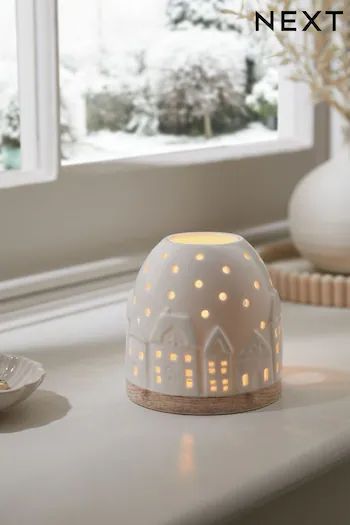 Neutral Room, Tea Light Candle Holder, Touch Lamp, Ceramic Houses, Tealight Candle, Light Candle, Beautiful Candles, Tealight Candle Holders, Light Holder