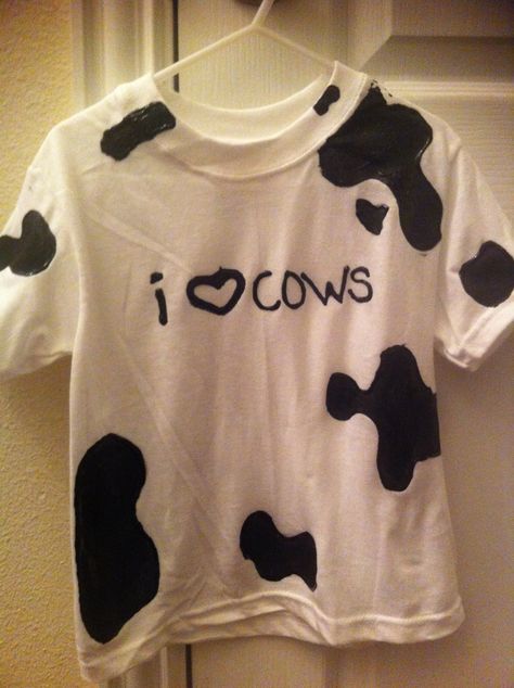 Cow shirt Cow Print Shirt, Black Cow Shirts, Moo Cow Shirt, Cow Things, I Love Cows, Cheap Cow Print Short Sleeve T-shirt, Cute Cotton T-shirt With Cow Print, Printed Denim Shirt, Costumes 2023