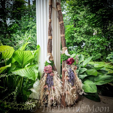 Jump The Broom, Cinnamon Broom, Wedding Broom, Folk Lore, Jumping The Broom, Vanilla Lavender, Crystal Altar, Cinnamon Oil, Salem Witch