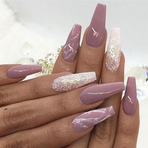 Mauve Nails, French Pedicure, Art Hacks, Her Nails, Nail Beauty, Coffin Nails Long, Ballerina Nails, Winter Nail, Marble Nails