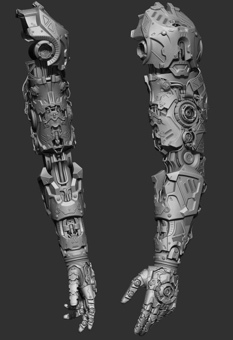 Mechanical Sleeve Tattoo, Cyborgs Art, Biomechanical Tattoo, Data Visualization Design, Fantasy Images, Creepy Art, Armor Concept, Art Toy, Arm Tattoo