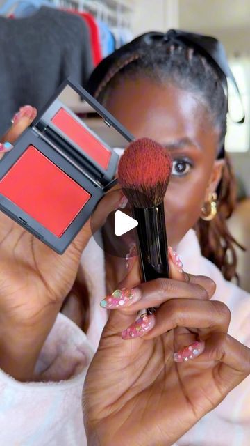 Toni Bravo on Instagram: "trying the new + improved NARS blush & i am a fan!!! #narscosmetics #blush" Berry Blush Makeup, Brown Blush Makeup, Red Blush Makeup Look, Orange Blush Makeup, Red Blush Makeup, Blush Makeup Looks, Blush For Dark Skin, Orange Blush, Nars Blush