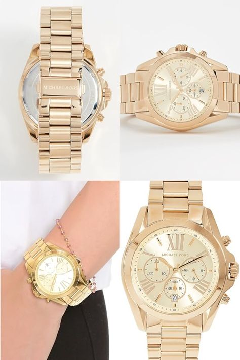 Michael Kors Women's Watch BRADSHAW, 43 mm case size, Quartz Chronograph movement, Stainless Steel strap Michael Kors Bradshaw Watch, Watches Women Michael Kors, Watch For Women, Watch Women, Women's Watch, Chronograph Watch, Michael Kors Watch, Stainless Steel Case, Chronograph