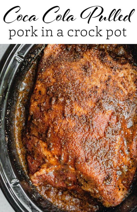 Pork Loin With Gravy, Herb Pork Loin, Pulled Pork Crock, Pulled Pork Recipe Slow Cooker, Crockpot Pork Loin, Crock Pot Pulled Pork Recipe, Easy Pulled Pork, Pork Crockpot Recipes, Slow Cooker Recipes Pork