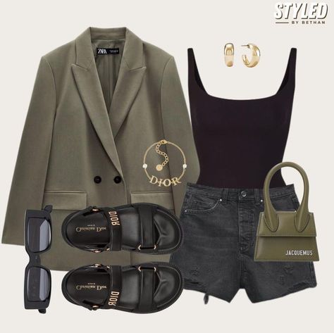 Las Vegas Casual Outfit, Vegas Casual Outfit, Casual Outfit Spring, Blazer Outfit, Casual Day Outfits, Wardrobe Outfits, Sporty Outfits, Summer Fashion Outfits, Casual Style Outfits