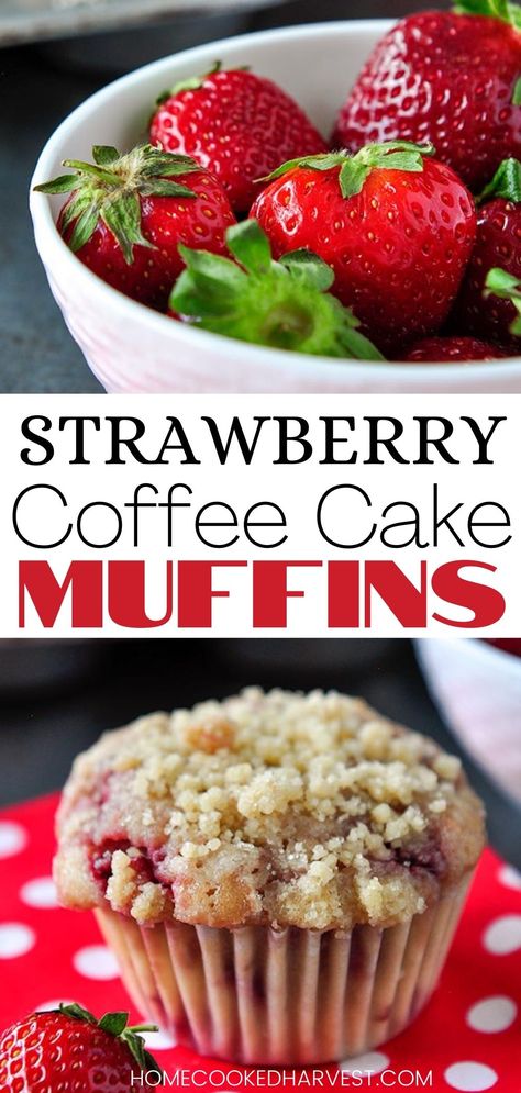 Easy Breakfast Ideas Muffins, Strawberry Coffee Cake Muffins, Berry Breakfast Muffins, Strawberry Recipes Muffins, Strawberry Crumb Muffins, Mini Muffins Strawberry, Strawberry Buttermilk Muffins, Frozen Strawberry Muffin Recipes, Strawberry Muffins With Crumb Topping