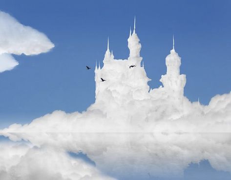 cloud castle angel aesthetic white aesthetic Fantasy Clouds, Cloud Castle, Ethereal Clouds, Storm Kings Thunder, Cloud House, Castle In The Clouds, Sky Castle, Sky Building, Sky E