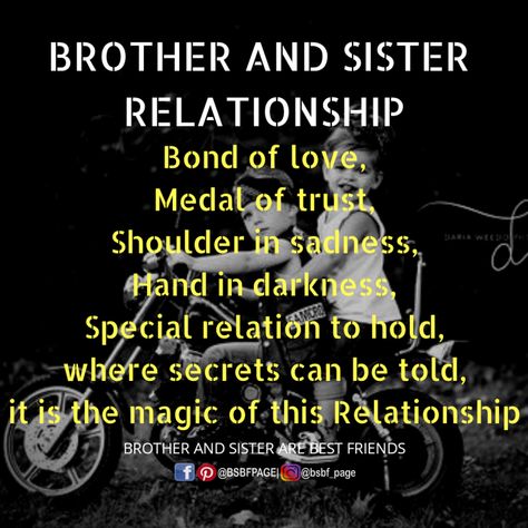 It’s a Magic Relationship | Brother and Sister are Best Friends Bare Minimum Relationship, Younger Brother Quotes, Brother Sister Relationship Quotes, Sister Relationship Quotes, Love My Brother Quotes, Sister Friend Quotes, Brother And Sister Quotes, Brother Sister Quotes Funny, Best Brother Quotes