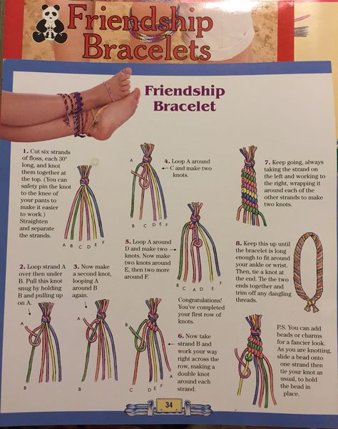 Friendship bracelets 90s Friendship Bracelets, Friendship Bracelet Knots, Wayuu Bags Pattern, Diy Bracelets With String, Diy Friendship Bracelet, Diy Friendship Bracelets Tutorial, Braided Bracelet Diy, Macrame Bracelet Patterns, Paracord Beads