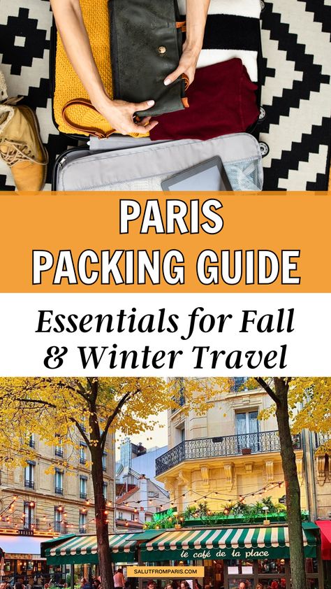 Get ready for your Paris trip with this essential packing list! From autumn outfits perfect for fall to cozy outfit automne ideas for winter, this guide has everything covered. Whether you're packing in a carry-on or planning for a longer stay, these outfit ideas and October aesthetic tips will ensure you're dressed to impress. With the right items in your suitcase, you'll be ready to explore Paris in comfort and style. Pack For Paris In Fall, Packing For Paris, Essential Packing List, Paris In November, Paris Packing List, Paris Packing, October Aesthetic, Aesthetic Tips, Paris In Autumn