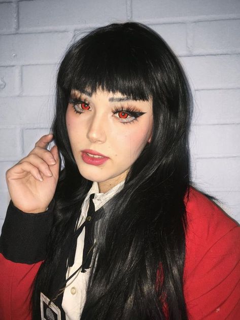 Yumeko Jabami Makeup, Yumeko Cosplay, Jabami Yumeko, Yumeko Jabami, Halloween Inspo, Cute Cosplay, Makeup Inspo, Cosplay Anime, Hair Inspo