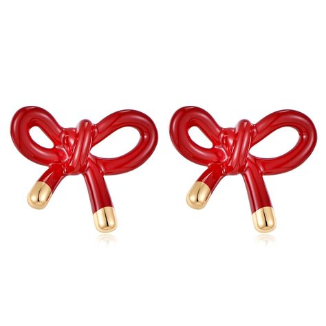 PRICES MAY VARY. DESIGN: The Christmas red stud earring adopts a classic bow design, romantic and vibrant design, showing your charm. The Pretty Bow Stud Earrings are cute and great for everyday wear and holidays. SIZE: Bow earrings are 0.7 in height and weigh 0.11 ounces individually. Gold stud earrings are made of quality brass and are hypoallergenic. SURPRISE: Statement bow earrings are suitable for wearing on festivals or joyful occasions. They are a lovely surprise to express your love on s Gem Tattoo, Simple Bow, Red Earrings Stud, Butterfly Stud Earrings, Red Studs, Jewelry Delicate, Natural Stone Earrings, Butterfly Earrings Stud, Bow Jewelry