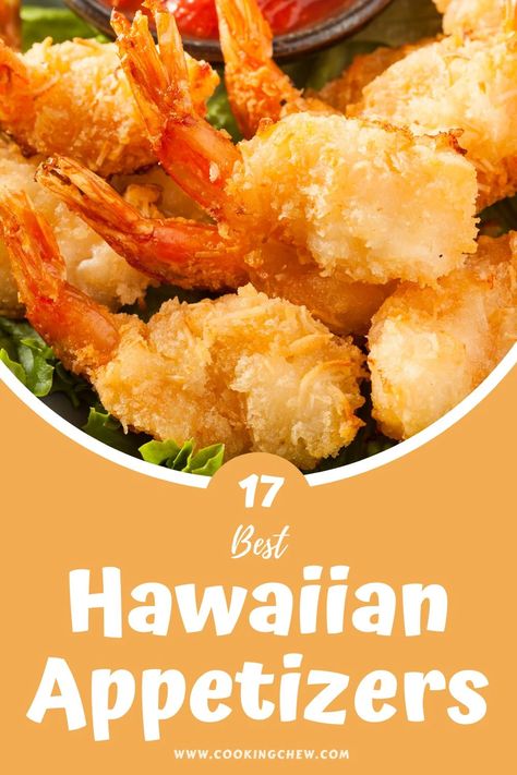 Hawaiian Orderves, Hawaii Themed Desserts, Hawaiin Appetizers Appetizer Recipes, Tiki Party Food Appetizers, Hawaiian Hors D’oeuvres, Hawaiian Pupu Platter, Hawaiian Pupus Appetizers, Hawaiian Party Appetizers, Luau Party Appetizers