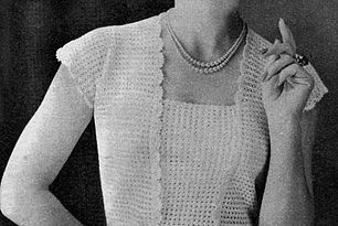 1960's Crochet - A Womens Blouse Crochet 60s, 60s Crochet, 1960s Crochet, Crochet Bodycon Dresses, Crochet Blouse Pattern, Crochet Patterns For Women, Black Crochet Dress, Crochet Women, Boyfriend Crafts