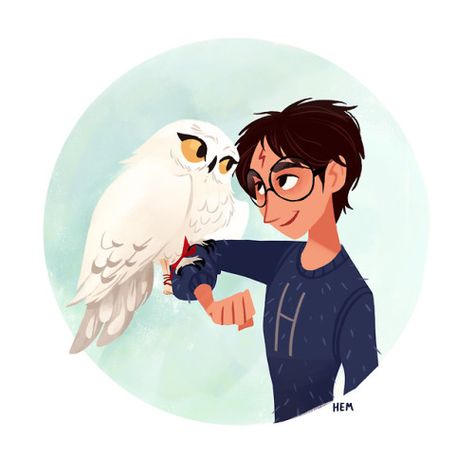 Hedwig Fanart, Owl Illustration, Marauders Map, Potter Art, Harry Potter Collection, Hogwarts Express, Snowy Owl, Harry Potter Fan Art, Harry Potter Series