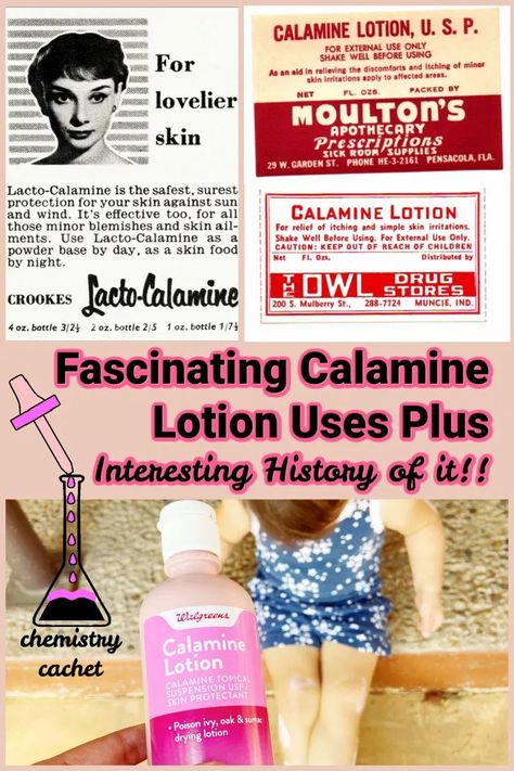 Calamine Lotion Uses, Calamine Lotion For Acne, Chemistry Ideas, Calamine Lotion, Skincare Solutions, Foaming Body Wash, Hacks Every Girl Should Know, History Facts Interesting, Homeopathic Medicine