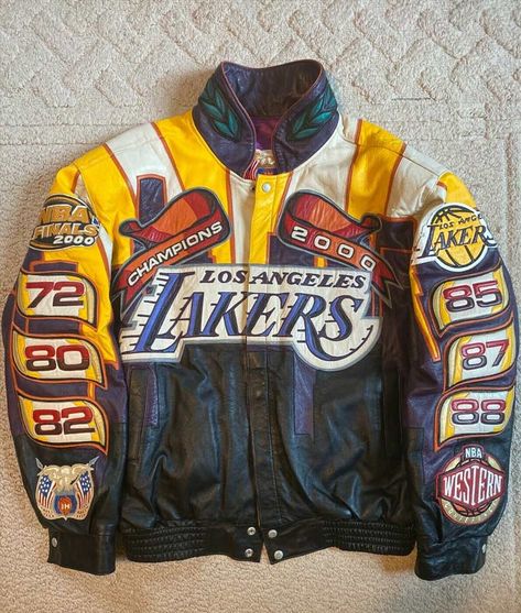 Los Angeles Lakers Jeff Hamilton 2000 Finals NBA Championship Leather Jacket Lakers Jacket, Lakers Championships, Jeff Hamilton, Jacket Collection, Champion Jacket, Nba Championships, Indiana Pacers, Polyester Jacket, Nba Champions