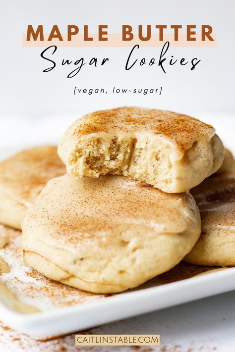 Maple Desserts, Easy Homemade Cookies, Maple Cookies, Butter Sugar Cookies, Healthy Dessert Recipes Easy, Maple Butter, Maple Sugar, Healthy Desserts Easy, Dessert Ingredients