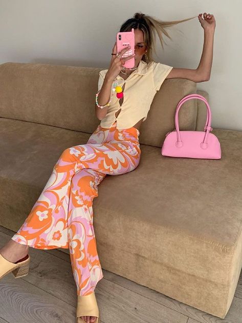 Platform Sandals Outfit, Sofia Coelho, Moda Vintage, Mode Inspo, Inspiration Mode, Mode Vintage, Colourful Outfits, Outfits Casuales, Aesthetic Fashion