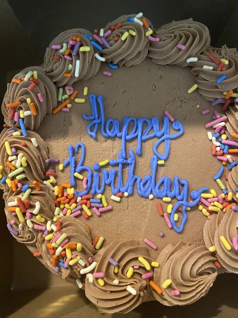 Birthday cake Happy Birthday frosting small cake whole foods- birthday cake inspo #decoration #birthdaycake sprinkles, writing, frosting Birthday Frosting, Birthday Cake Happy Birthday, Cake Happy Birthday, Cake Inspo, Happy Birthday Cake, Small Cake, Happy Birthday Cakes, Whole Food Recipes, Frosting