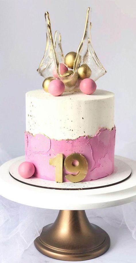 37 Pretty Cake Ideas For Your Next Celebration : rose gold marble cake Bubble Cake Ideas, Two Tone Cake, Pretty Cake Ideas, Green Birthday Cakes, 19th Birthday Cakes, Bubble Cake, Gold Birthday Cake, Pretty Cake, Green Birthday