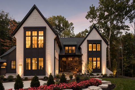 Exterior | Wedgewood Building Company White Brick House, Brick Colour, Exterior Home Design, Exterior Home, Tudor House, Inspire Me Home Decor, Home Design Ideas, Chapel Hill, Dream House Exterior