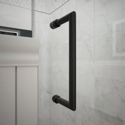 Unidoor Matte Black Hinged Shower Door Single Shower Door, Bronze Shower Door, Oil Rubbed Bronze Shower, Hinged Shower Door, Magic Decor, Shower Door Designs, Bypass Shower Door, Frameless Hinged Shower Door, Frosted Glass Window