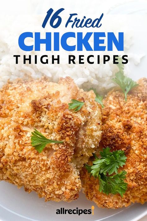 Fried Chicken Thigh Recipes Bone In, Chicken Thigh Cutlet Recipes, Fried Boneless Chicken Thighs, Fried Chicken Thighs Boneless, Breaded Chicken Thighs, Fried Chicken Thigh Recipes, Oven Fried Chicken Thighs, Pan Fried Chicken Thighs, Fried Chicken Thighs