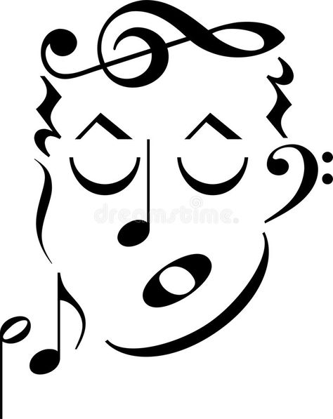 Music Symbol Face. A cartoon man's face made up of musical notes and symbols , #Affiliate, #Face, #cartoon, #Music, #Symbol, #man #ad Symbols Illustration, Cartoon Music, Frames Design Graphic, Music Symbol, Music Notes Art, Frames Design, Face Cartoon, Face The Music, Music Symbols