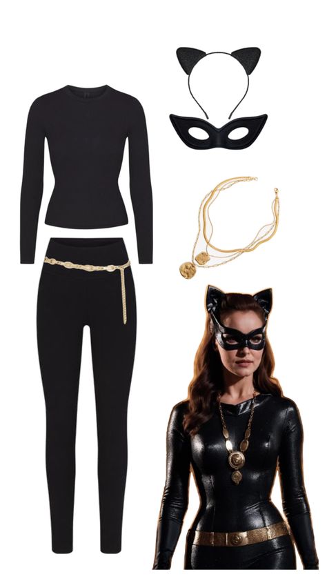 Catwoman Halloween Costume, Cat Costume Diy, Hot Halloween Outfits, Bodysuit Costume, Cat Halloween Costume, Cat Woman Costume, Cute Halloween Costumes, Cat Costumes, Funny Halloween Costumes