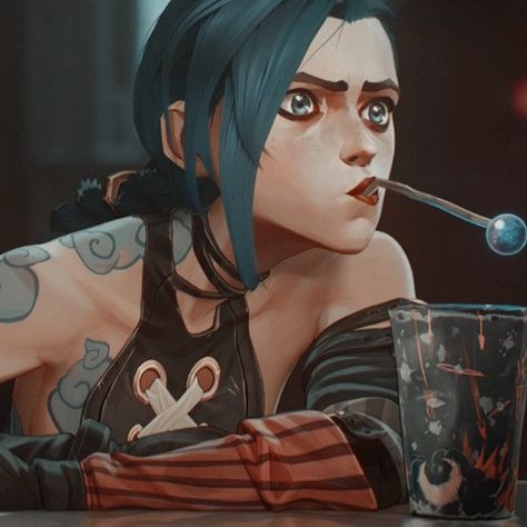 Jinx Arcane, Blue Hair, On Twitter, Twitter, Hair, Blue