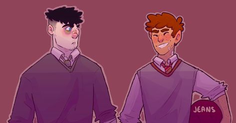 Oliver Wood x Marcus Flint Oliver Wood X Marcus Flint, Marcus Flint Fanart, Marcus Flint, Potter Fanart, Oliver Wood, Harry Potter Anime, Harry Potter Fan Art, Boys Who, Hogwarts