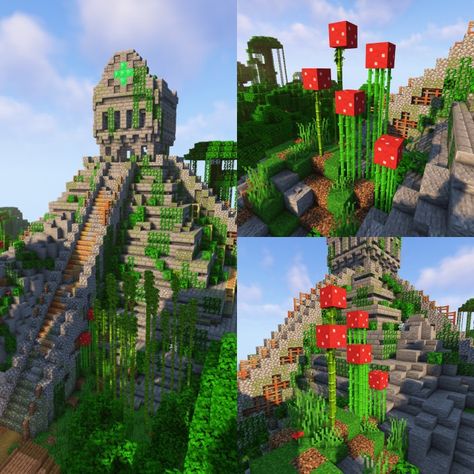 Minecraft Mayan Temple, Minecraft Aztec Builds, Jungle Temple Minecraft, Minecraft Aztec, Minecraft Swamp, Minecraft Temple, Minecraft Garden, Mayan Temple, Jungle Temple