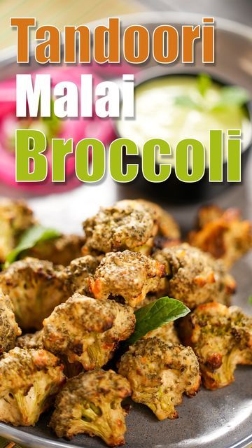 Tarla Dalal Recipes on Instagram: "For Tandoori Malai Broccoli 2 1/2 cups blanched broccoli florets 3/4 cup hung curd (dahi) 1/2 cup fresh cream 2 tbsp roasted besan (bengal gram flour) 1/4 tsp freshly ground black pepper (kalimirch) 1/8 tsp cardamom (elaichi) powder 1/2 tsp garam masala 1 tsp chaat masala 1 tsp ginger (adrak) 1/4 cup diced mozzarella cheese salt to taste 2 tbsp melted butter For Serving With Tandoori Malai Broccoli green chutney onion rings Method For tandoori malai broccoli Broccoli Indian Recipes, Malai Broccoli, Blanched Broccoli, Tandoori Paneer, Lunch Recipes Indian, Tikka Recipe, Veg Snacks, Easy To Make Appetizers, Broccoli Recipe