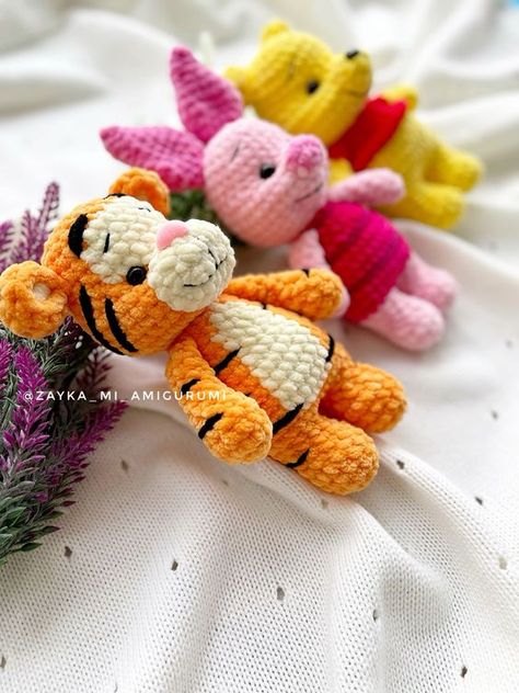 Tiger Crochet Pattern / Tiger Amigurumi crochet pattern / easy amigurumi baby toy / plush yarn / Digital Download Easy crochet toys #easycrochettoys #crochet #crochettoy #crochetpattern #crochetpatterns 5.57 Diy Crochet Hook, Tiger Crochet, Knitting Quilt, Disney Crochet Patterns, Easy Amigurumi, Plush Yarn, Crochet Disney, Kawaii Crochet, Crochet Fashion Patterns