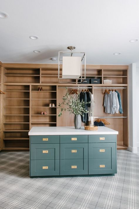 Webisode + Reveal: Riverbottom Master Closet & Laundry Room - Studio McGee Sleeping On The Floor, Closet Island, Ikea Closet, Laundry Room Closet, Laundry Closet, Closet Inspiration, Studio Mcgee, Built In Desk, Master Closet