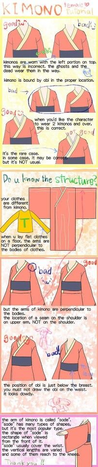 Kimono Tutorial Clothes, Clothes Drawing, Materi Bahasa Jepang, Fashion Drawings, Drawing Stuff, Design Clothes, Poses References, Guided Drawing, Drawing Clothes