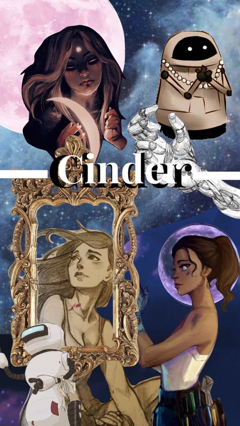 Collage of my favourite book, Cinder by Marissa Meyer <3 Cinder Fan Art, Linh Cinder, Rampion Crew, Marissa Meyer Books, The Lunar Chronicles, Marissa Meyer, Fan Book, Favorite Authors, Beijing