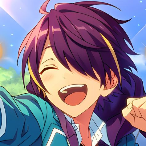 Shinobu Sengoku, Enstars Icons, Ensemble Stars, Music Star, Look Cool, Cute Icons, Blackwork, Anime Icons, Anime Boy