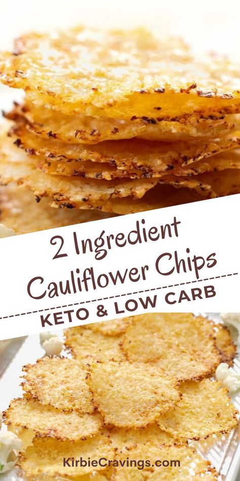 Cauliflower Chips, Parmesan Chips, Postre Keto, Parmesan Crisps, Two Ingredient, Boiled Egg Diet Plan, Keto Side Dishes, Low Carb Diet Recipes, Keto Recipes Dinner