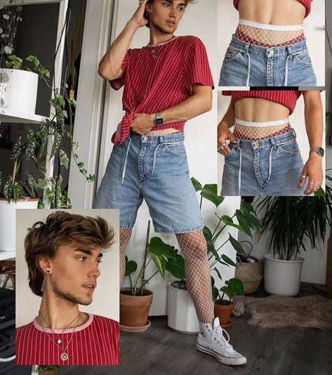 Gay Outfits, Festival Outfits Men, Romantic Wedding Dress, Gender Fluid Fashion, Gay Outfit, Sassy Outfit, Trends For 2024, Queer Fashion, Pride Outfit