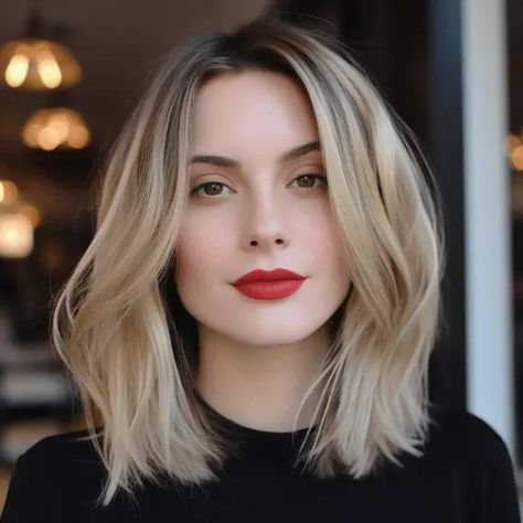 Bob Haircuts With Face Framing, Long Bob Square Face, Long Bob Face Framing, Lob With Fringe Round Face, Summer Lob Hairstyles, Collarbone Lob, Long Bob 2024, Long Bob Round Face, Lob With Face Framing Layers