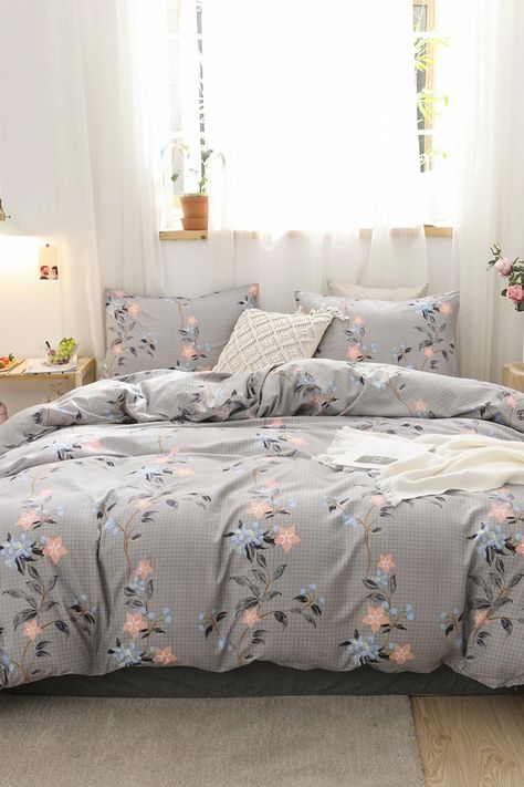 Summer Bed Sheets, Bed Sheets Ideas, Cute Bed Sets, Beautiful Bedroom Decor, Summer Bedding, Redecorate Bedroom, Stylish Beds, Room Design Bedroom, Printed Sheets