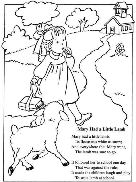 mary had a little lamb nursery rhyme coloring sheet | inkspired musings: Mary had a little lamb Nursery Rhyme fun Nursery Rhymes Fill In The Blank, Mary Had A Little Lamb Craft, American Nursery, Free Nursery Rhymes, Nursery Rhymes Preschool Crafts, Nursery Rhyme Crafts, Daycare Nursery, Nursery Rhymes Preschool, Nursery Rhyme Theme