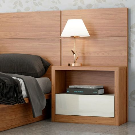 Bed And Bedside Table Ideas, Space Saving Furniture Bedroom, Bedroom Pop Design, Minimalist Furniture Design, Bed Headboard Design, Bedside Table Design, Wooden Bed Design, Прикроватные Тумбочки, Furniture Details Design