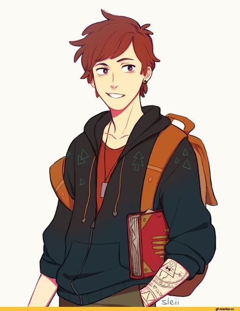 older dipper pines tattoos - Google Search | Gravity Falls ... A Drawing, Anime Character, A Book, The Story, Red, Hair, Anime