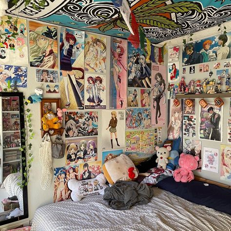 My old room!! Anime Bedroom, Old Room, Anime Room, Old Anime, Room Inspo, Bedroom, Anime